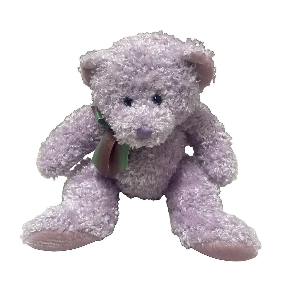Russ Sparkles the Sparkly Purple Bear Sitting 8.5 inches Vintage